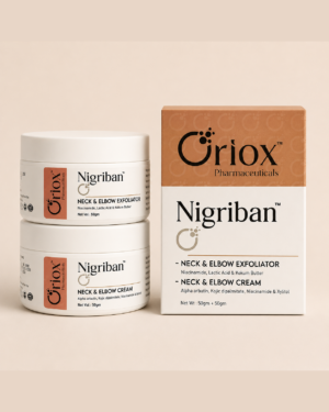 Nigriban Neck & Elbow Care Kit | Exfoliator & Brightening Cream Combo