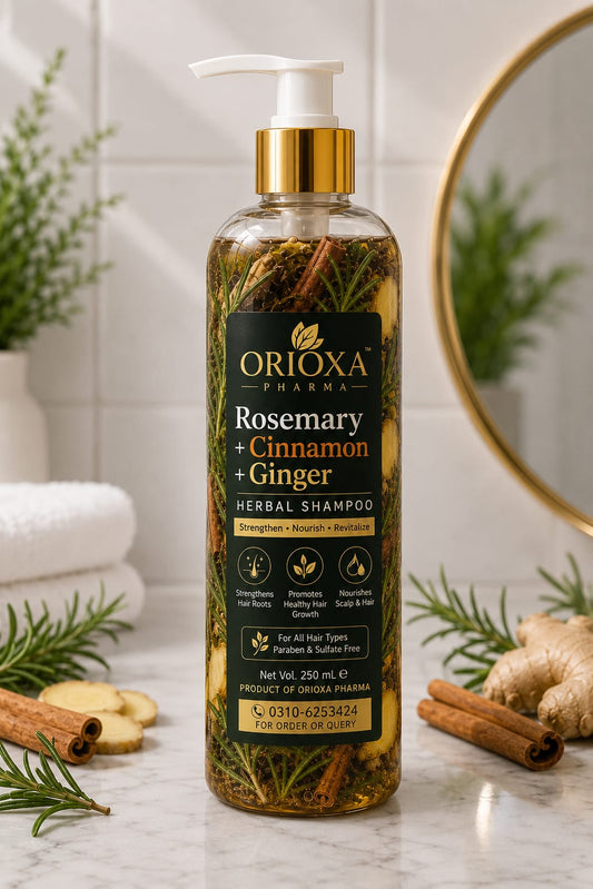 🌿 Rosemary + Cinnamon + Ginger Shampoo